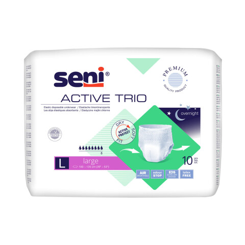 Seni Active Trio absorpční natahovací kalhotky velikost L, 10 ks