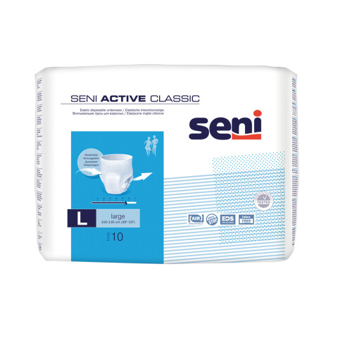 Seni Active Classic absorpční natahovací kalhotky velikost L, 10 ks