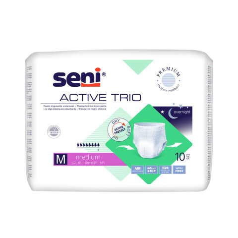 Seni Active Trio absorpční natahovací kalhotky velikost M, 10 ks