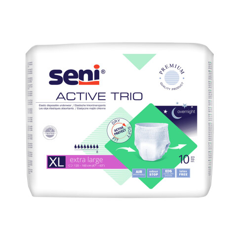 Seni Active Trio absorpční natahovací kalhotky velikost XL, 10 ks