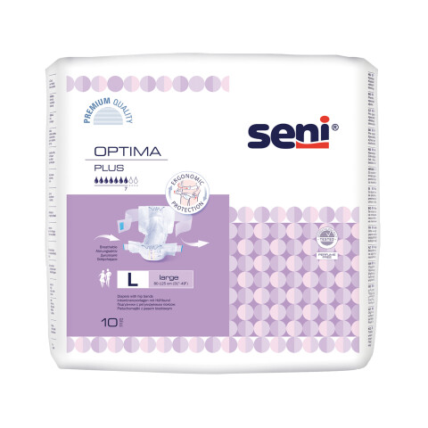 Seni Optima Plus absorpční pleny s bederním pásem velikost L, 10 ks