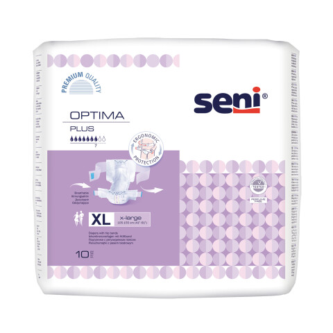 Seni Optima Plus absorpční pleny s bederním pásem velikost XL, 10 ks