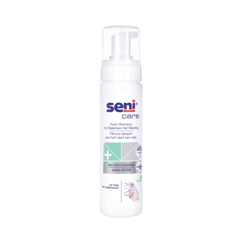 Seni Care pěnový šampon pro použití bez vody, 200 ml