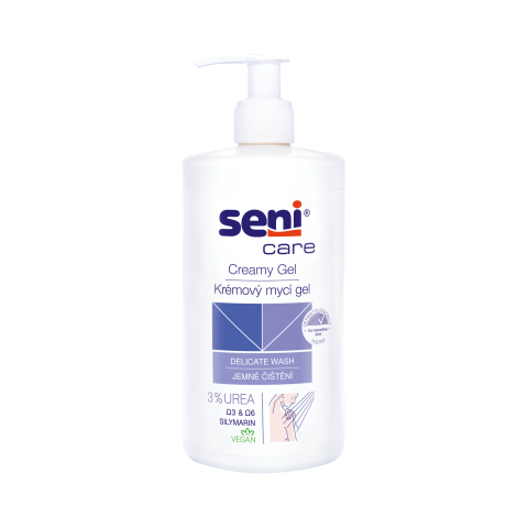 Seni Care krémový mycí gel 3% urea, 500 ml
