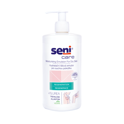 Seni Care hydratační tělová emulze pro suchou pokožku 4% urea, 500 ml