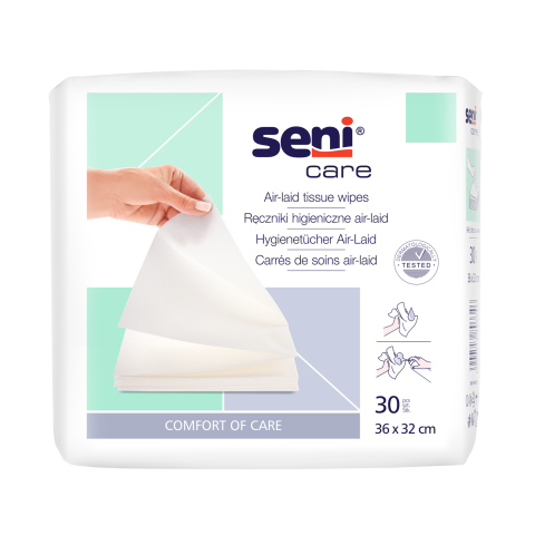 Seni Care jednorázové hygienické utěrky air-laid, 30 ks